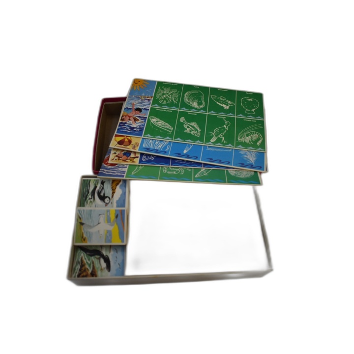 Joies et Richesses de la Mer - Loto Volumétrix - Jeu Éducatif Vintage