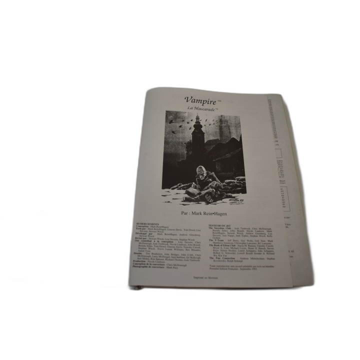 Vampire La Mascarade - Livre de Base JDR - Jeu de Rôle Gothic-Punk - V