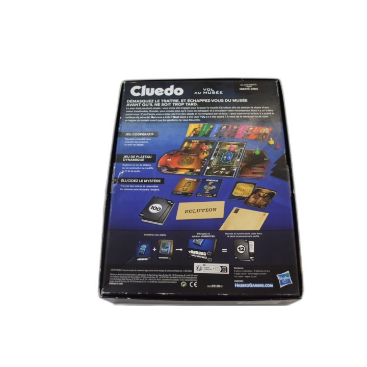 Cluedo Vol au Musée - Hasbro Gaming - Escape Game Enquête 1-6 Joueurs
