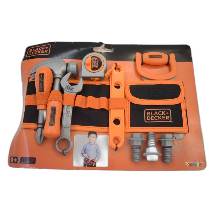 Black+Decker Smoby - Ceinture Outils Enfant - Jeu d'Imitation - 3 ans+