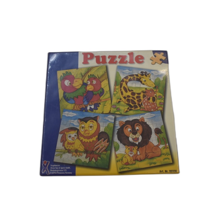 Puzzle 4 en 1 Animaux Enfant - Perroquet Girafe Hibou Lion - Xtrem Toy