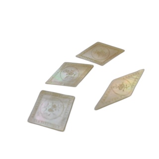 Jetons Nacre Anciens Gravés Fleurs - Lot 5 Pièces Poker Whist XIXe - C
