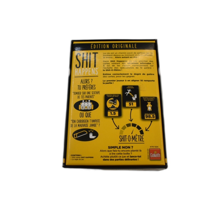 Shit Happens Édition Originale - Goliath - Jeu de Cartes Adultes 2+ Jo