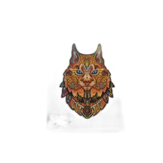 Wooden Puzzles Gentle Lynx - Puzzle Bois Forme Lynx - Adultes & Enfant