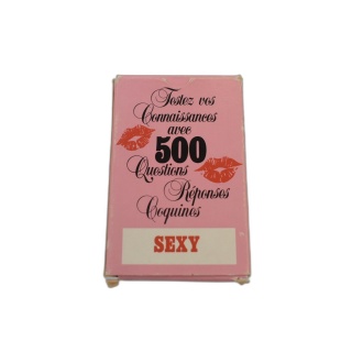 500 Questions Réponses Coquines Sexy - Jeu de Cartes Adulte Quiz - 18
