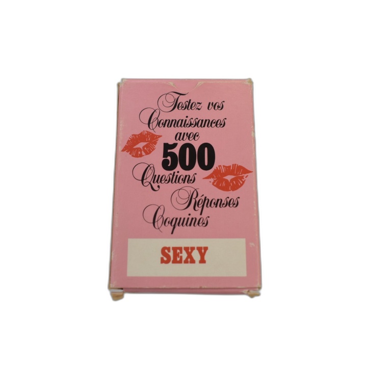 500 Questions Réponses Coquines Sexy - Jeu de Cartes Adulte Quiz - 18
