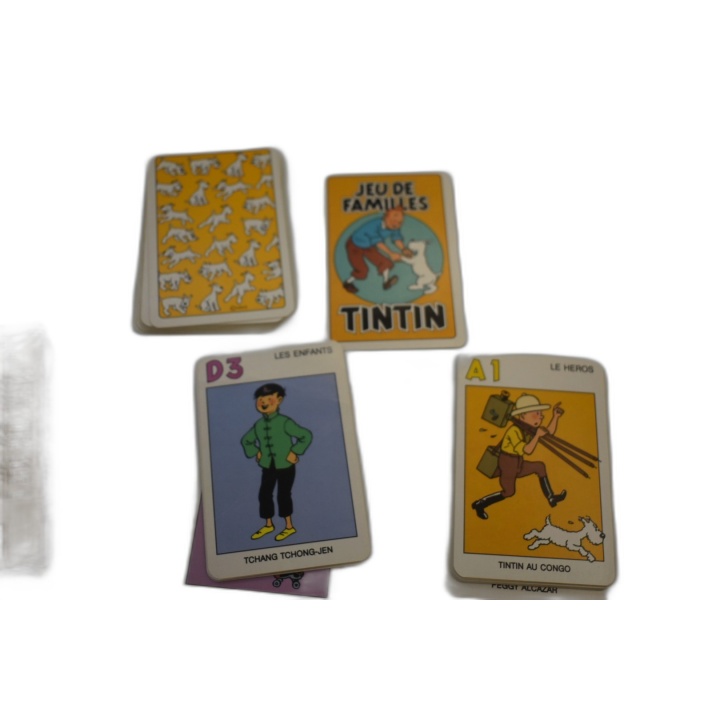 Jeu 7 Familles Tintin Hergé - Jeu de Cartes Enfants - Occasion - 8 Fam
