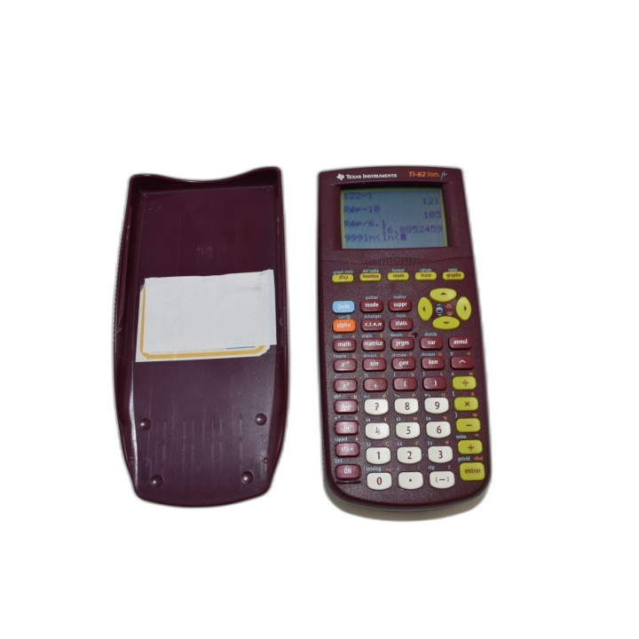 Calculatrice Texas Instruments TI - Bordeaux Vintage - Occasion Foncti