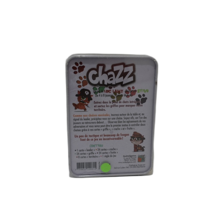 Chazz - Le Premier Jeu de Chaises Musicales - Jeu de Cartes Famille -