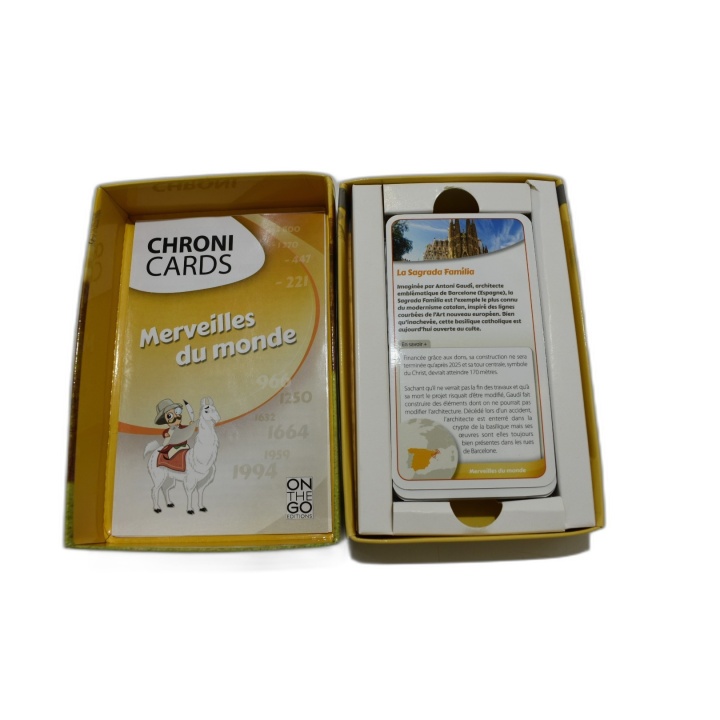 Chroni Cards Monuments - On The Go Editions - Jeu Chronologie 1 Joueur