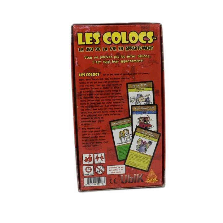 Les Colocs - Ublik Steve Jackson Games - Jeu Humour Vie Appartement -