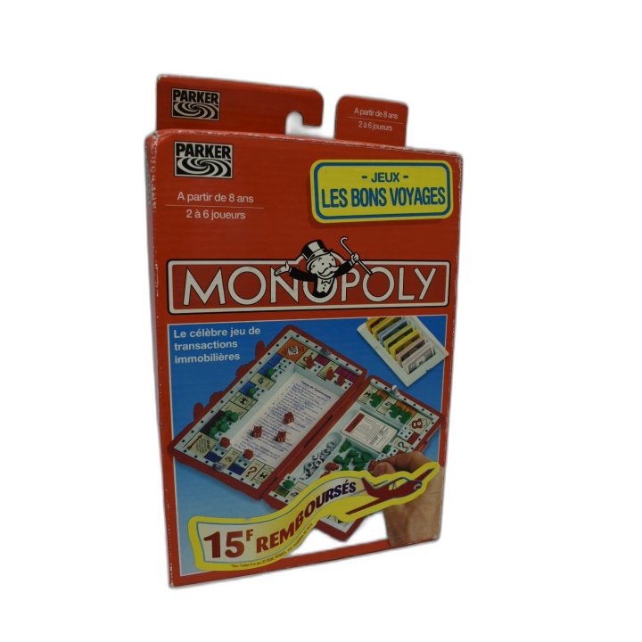 Monopoly Voyage Parker - Jeu de Société Transactions Immobilières 2-6
