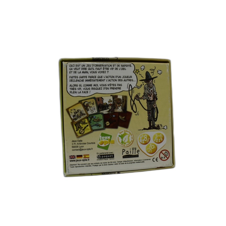 Jeu Observation Rapidité Cowboy - Jeux Opla Paille Editions - 3-6 Joue