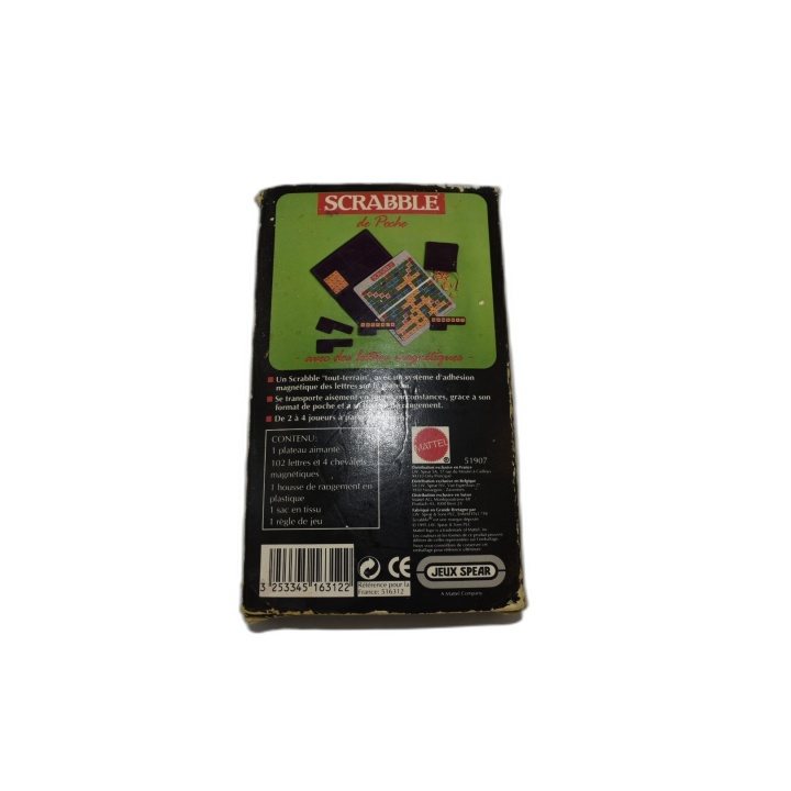 Scrabble de Poche - Jeux Spear - Jeu de Lettres Voyage Vintage - Occas