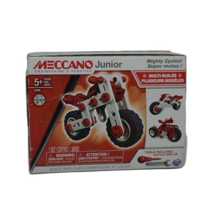 Meccano Junior Super Motos - Jeu Construction Multi-Modèles STEM - 5 a