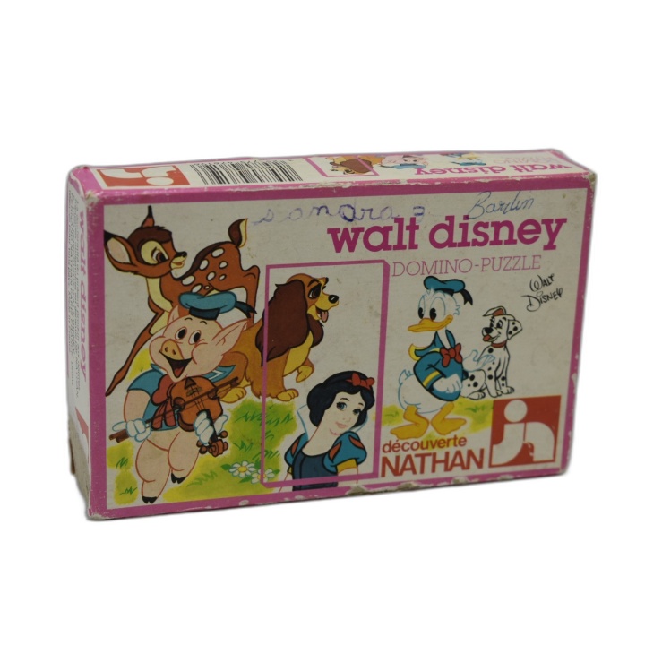 Walt Disney Domino-Puzzle Nathan Vintage - Bambi Donald Blanche-Neige