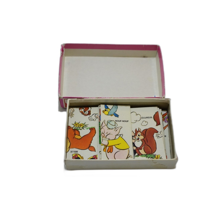 Walt Disney Domino-Puzzle Nathan Vintage - Bambi Donald Blanche-Neige
