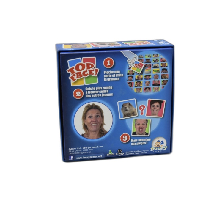 Top Face Grimaces & Délires - Buzzy Games - Jeu Ambiance 6-99 ans - Oc
