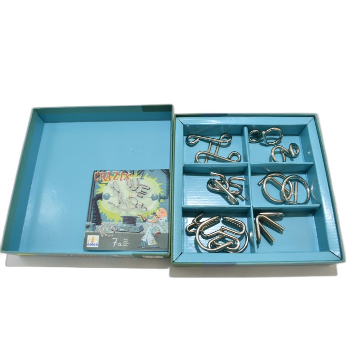 Crazix Djeco - Set 6 Casse-Têtes Métalliques - Jeu de Patience - 7-12