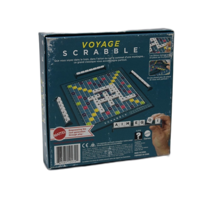 Voyage Scrabble - Mattel Games - Jeu de Lettres 2-4 Joueurs - 10 ans -