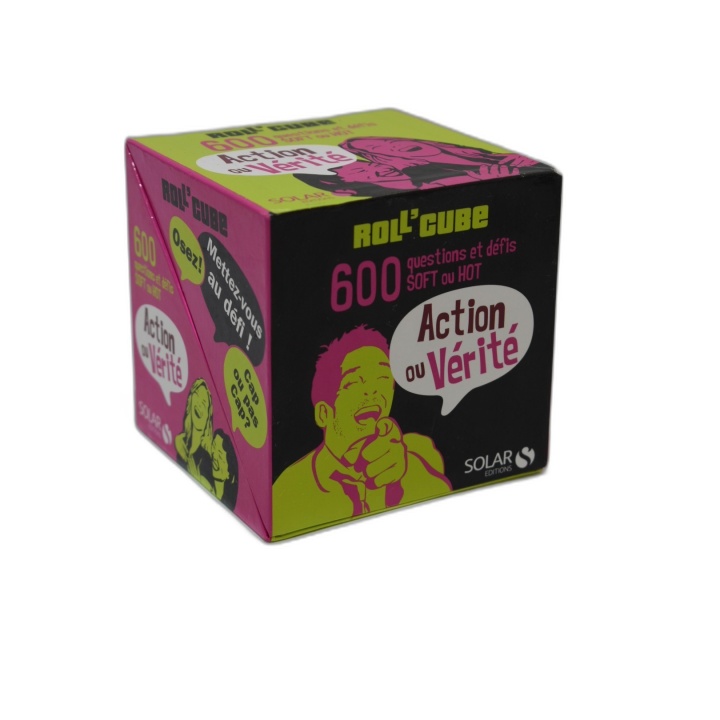 Roll'Cube Action ou Vérité - Solar - 600 Questions & Défis Soft Hot -