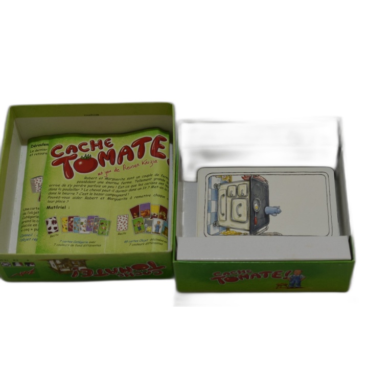 Cache Tomate - Reiner Knizia - Jeu de cartes enfant 2-6 joueurs - Dès