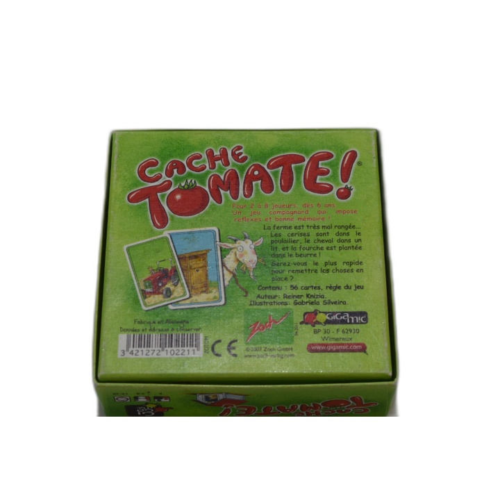 Cache Tomate - Reiner Knizia - Jeu de cartes enfant 2-6 joueurs - Dès