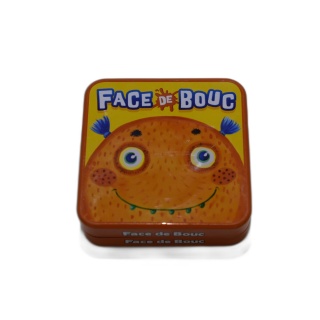 Face de Bouc - Jeu de cartes rigolo enfants - Boîte métal - Occasion