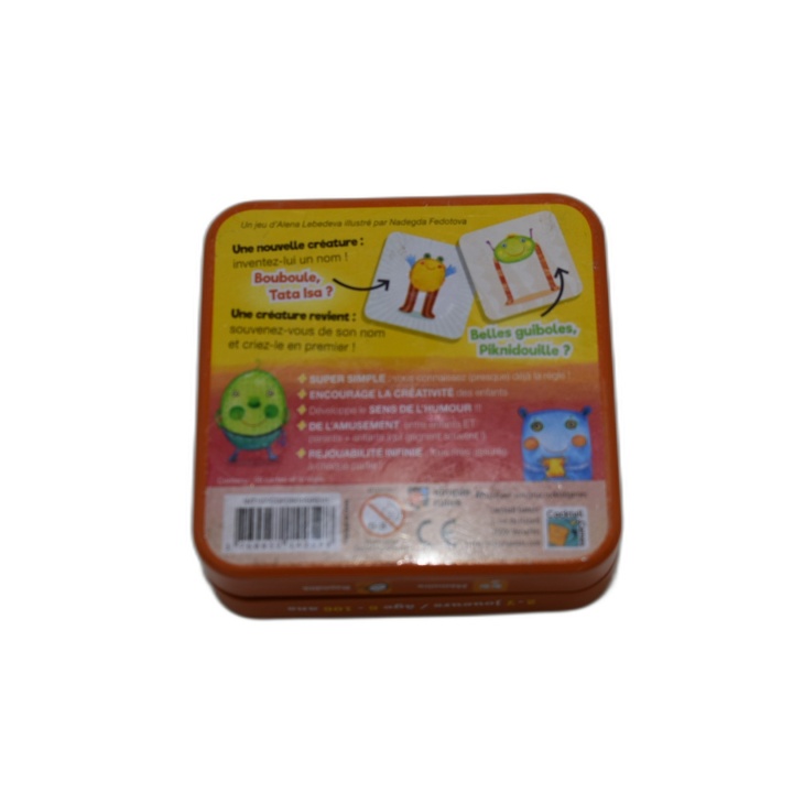 Face de Bouc - Jeu de cartes rigolo enfants - Boîte métal - Occasion