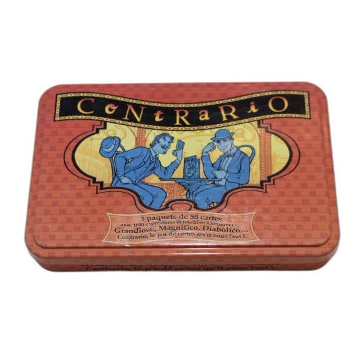 Contrario - Jeu de Cartes Expressions Détournées - Boîte Métal 165 Car