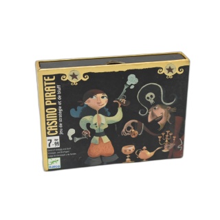 Casino Pirate - Djeco - Jeu de Cartes Stratégie et Bluff - 7 ans+ - Oc
