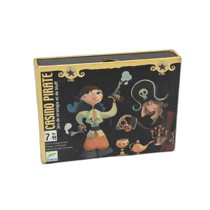 Casino Pirate - Djeco - Jeu de Cartes Stratégie et Bluff - 7 ans+ - Oc