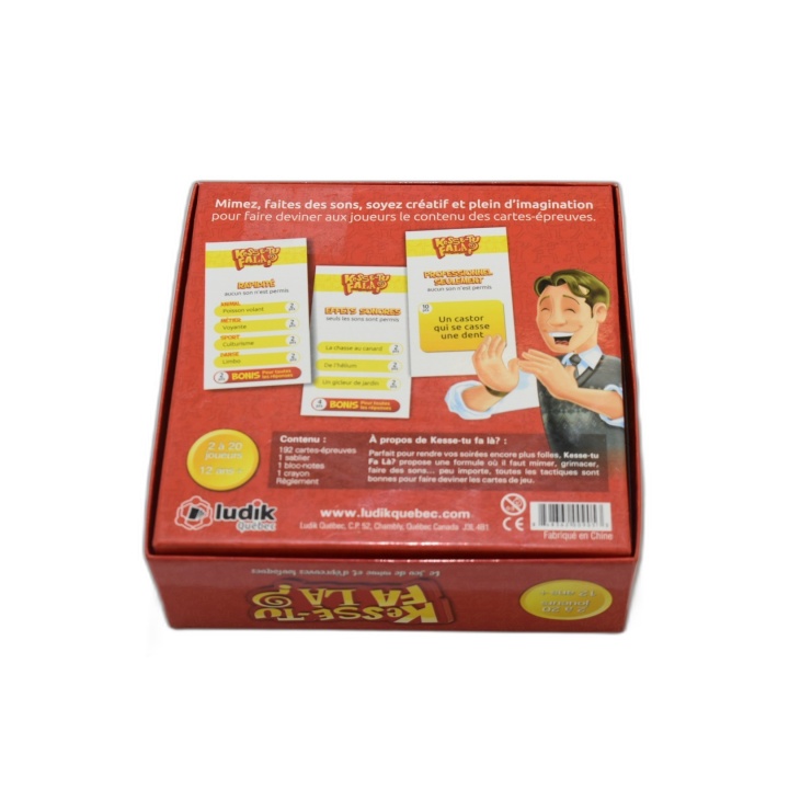 Kesse-Tu Fa Là ? - Ludik Québec - Jeu de Mime & Épreuves 2-20 Joueurs 