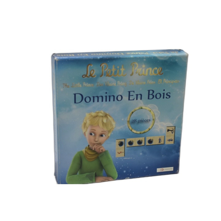 Le Petit Prince Domino en Bois 28 Pièces - Polymark - Jeu Classique En