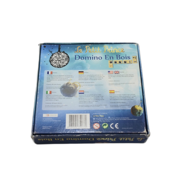 Le Petit Prince Domino en Bois 28 Pièces - Polymark - Jeu Classique En