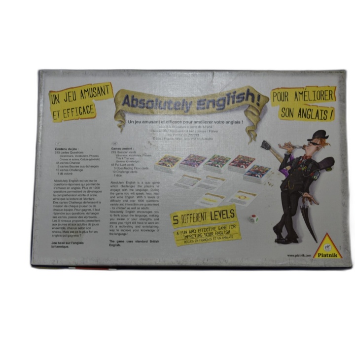 Absolutely English! - Piatnik - Jeu éducatif Anglais 5 niveaux - Occas