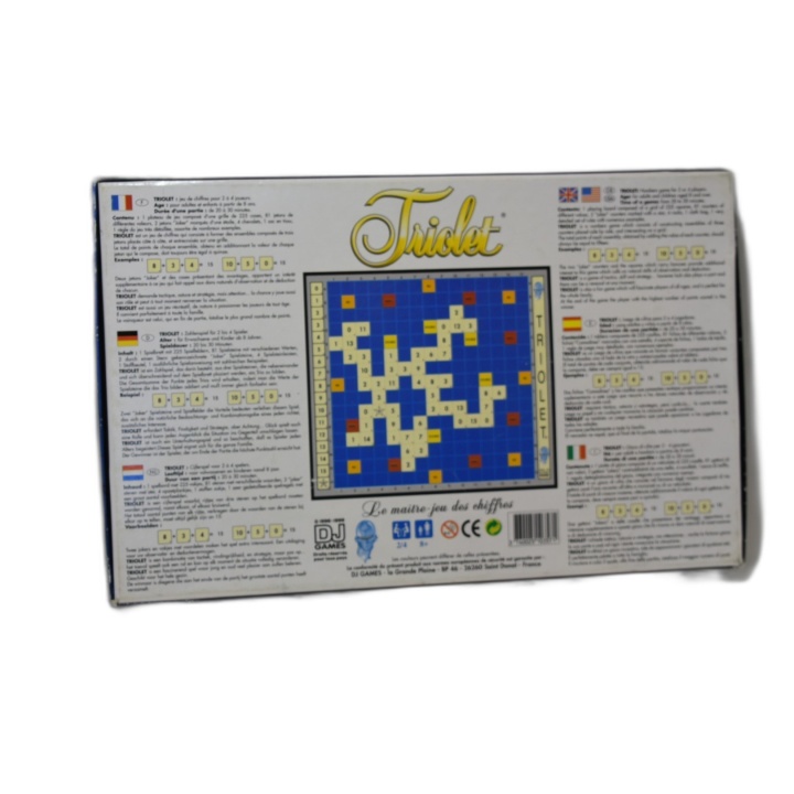 Triolet DJ Games - Jeu de Chiffres Style Scrabble 2-4 Joueurs - 8 ans
