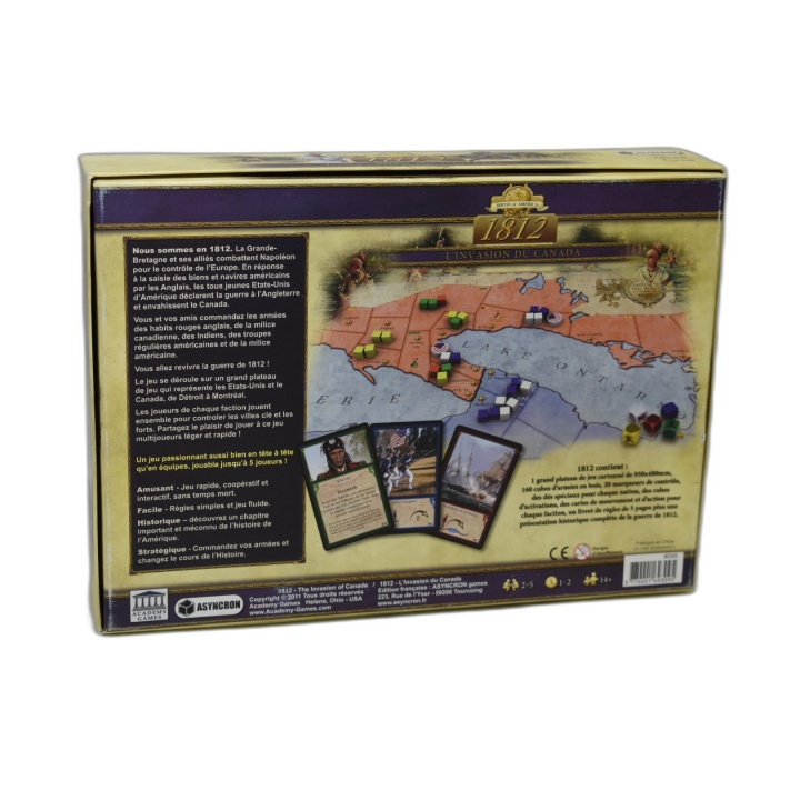 1812 L'Invasion du Canada - Asyncron/Academy Games - Jeu Stratégie 2-5