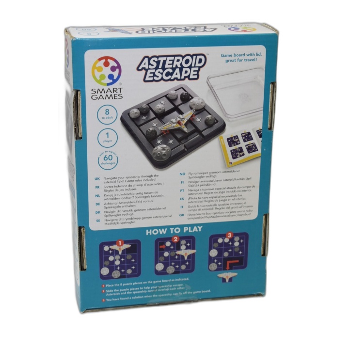 Asteroid Escape Smart Games - Puzzle Solo 60 Défis - Jeu Logique 1 Jou