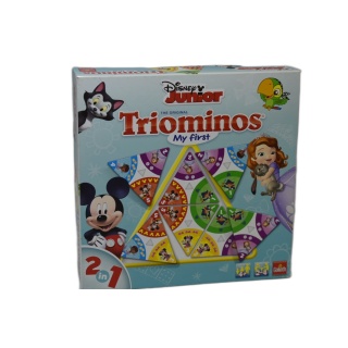Triominos My First Disney Junior Goliath - Jeu 2en1 Chiffres & Puzzle