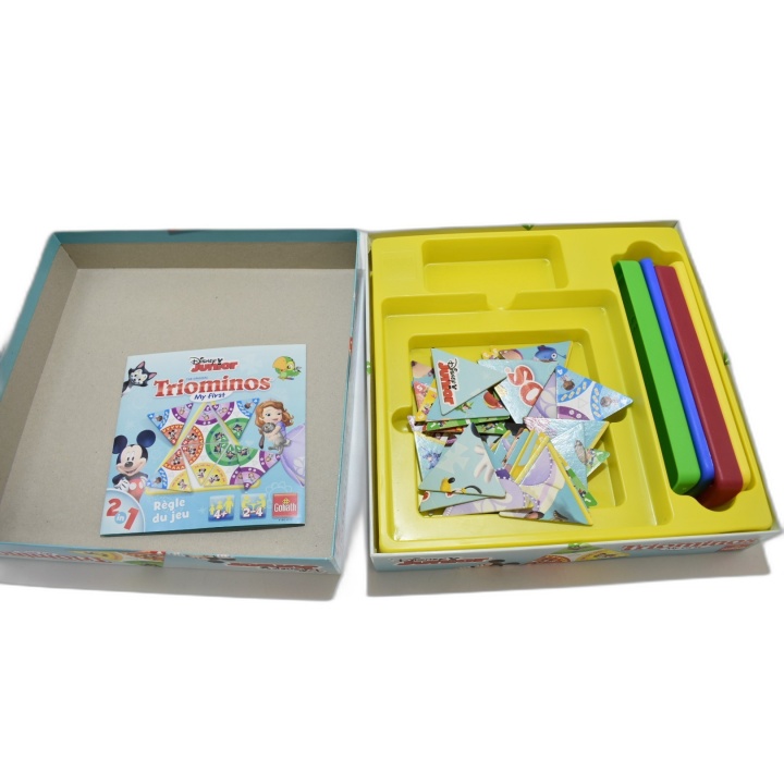 Triominos My First Disney Junior Goliath - Jeu 2en1 Chiffres & Puzzle
