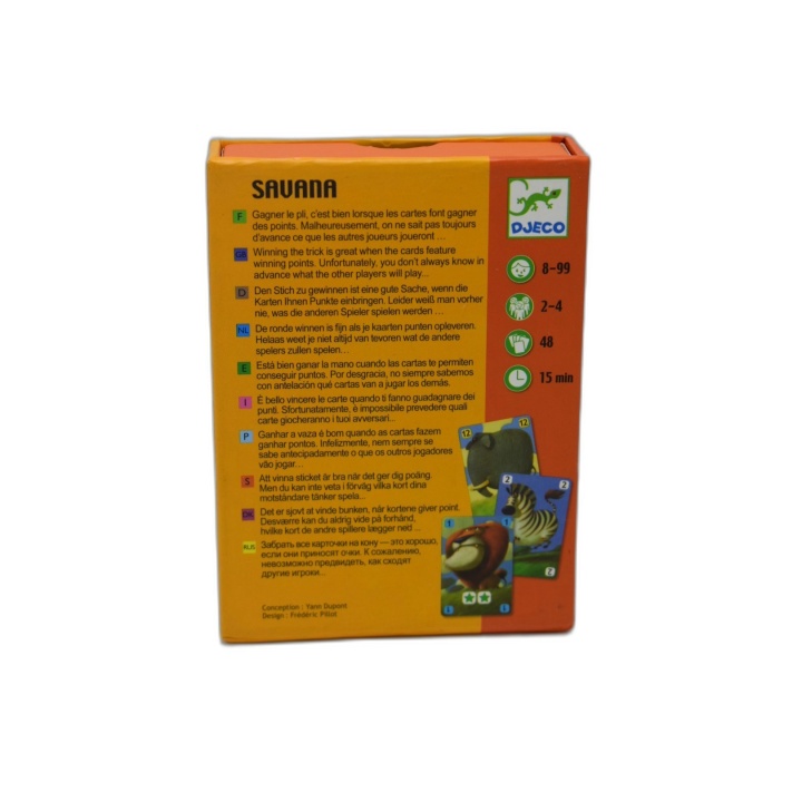 Savana Djeco - Jeu de cartes familial 2-4 joueurs - 8 ans+ - Occasion