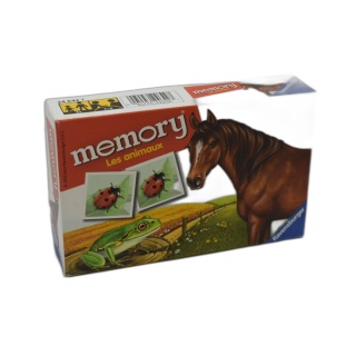 Memory Les Animaux - Ravensburger - Jeu Mémoire 1-4 Joueurs - Dès 3 an