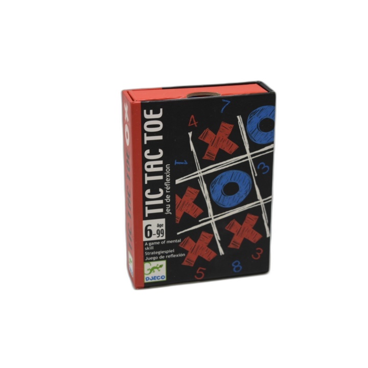 Tic Tac Toe Djeco - Jeu de Cartes Morpion Revisité - 2 Joueurs - 6 ans