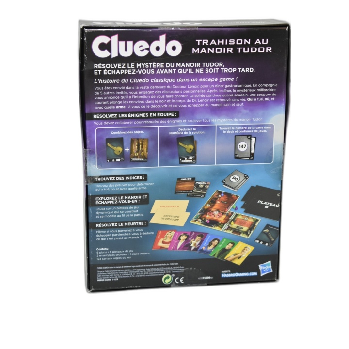 Cluedo Trahison au Manoir Tudor Hasbro - Escape Game Enquête 2-6 Joueu