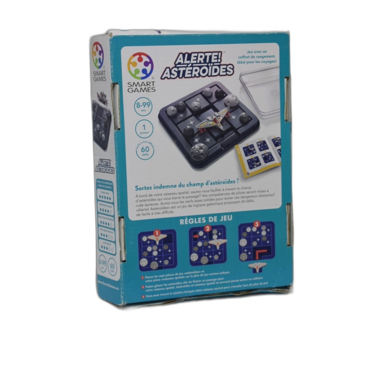 Alerte Astéroïdes - Smart Games - Jeu Logique Solo 60 Défis - 8 ans -