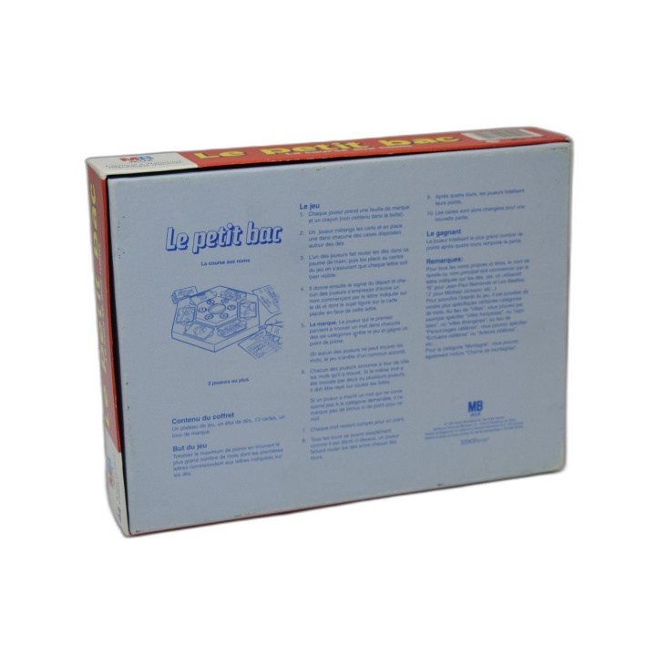 Le Petit Bac La Course aux Noms - MB Jeux - Jeu de Lettres 2 Joueurs+
