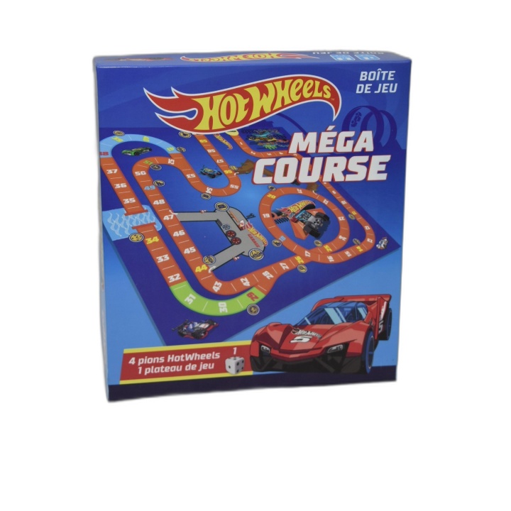 Hot Wheels Méga Course - Jeu de Société Course 2-4 Joueurs - Dès 4 ans