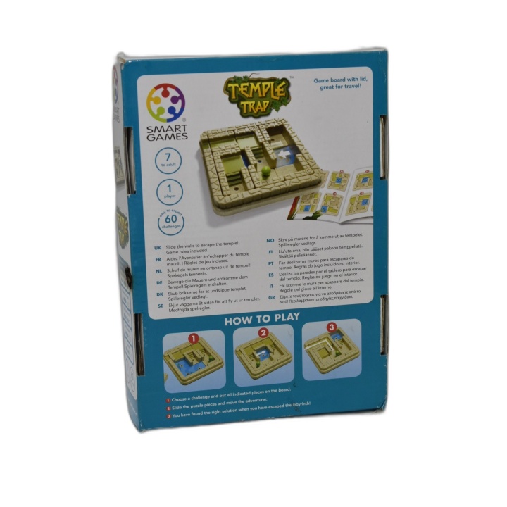 Temple Trap - Smart Games - Puzzle Solo 60 Défis - 1 Joueur - 7 ans+ -