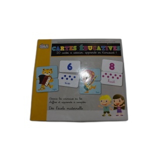 Cartes Éducatives Jeux 2 Mômes - 20 Cartes à Associer Chiffres & Anima
